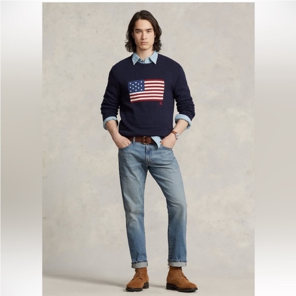 Polo Ralph Lauren Jeans Mens 42x32 Hampton Relaxed Straight Denim Pants - Picture 1 of 16